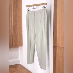 Derek Lam 10 Crosby | High Waist Pleated Slim Dress Pants / Trousers | Size 2